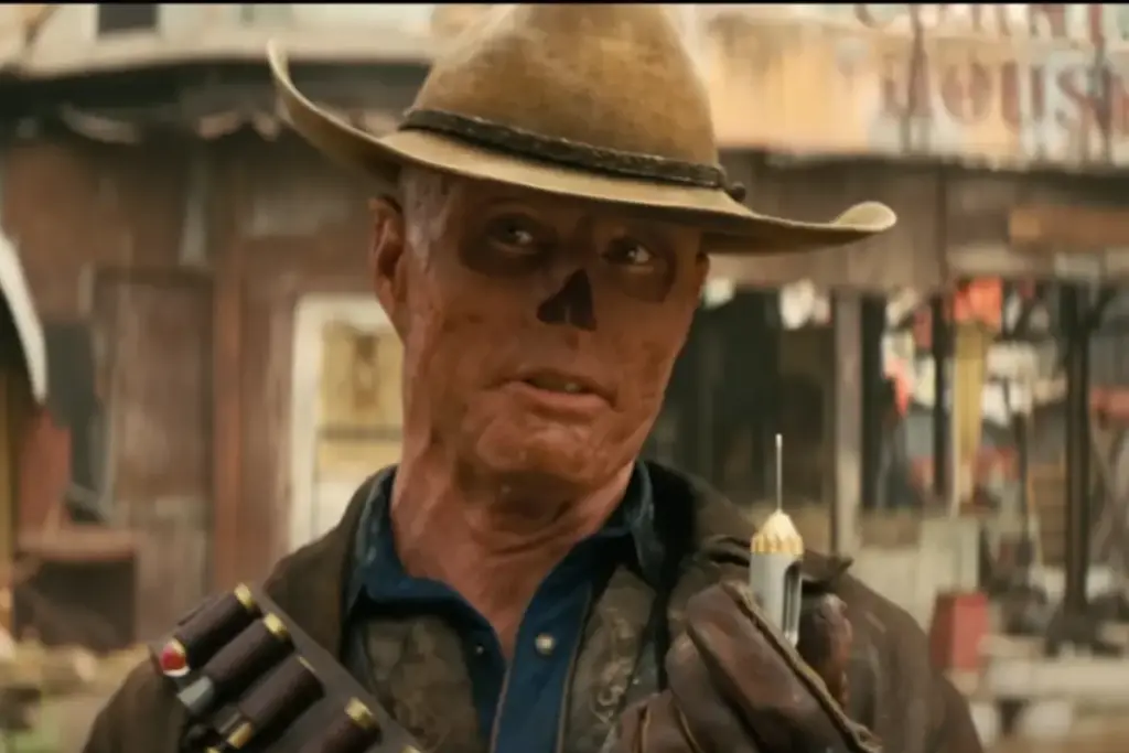 Walton Goggins as the Ghoul from the Fallout series on Amazon Prime.