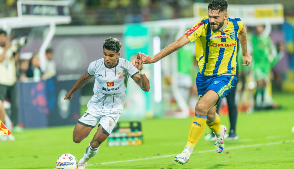 Punjab FC celebrating their win over Kerala Blasters FC in their opening game of ISL 2024-25