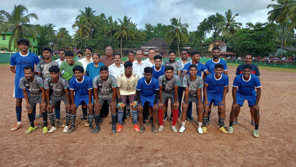 Finalists and Guests at the Assolna Velim, Cuncolim Chinchinim (AVCC) Open Invitational 9-A-Side Football Tournament