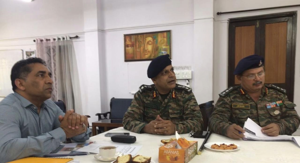 Goa’s Sports Minister Govind Gaude discusses NCC expansion with senior officers