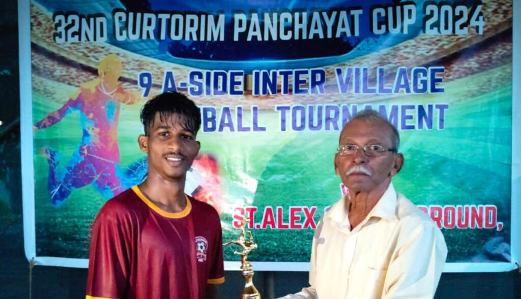 Betalbatim's Gladston Braganza was the Man of the Match