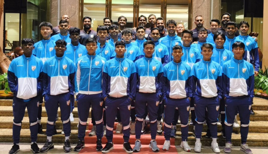 The Blue Colts on their arrival in Laos. 