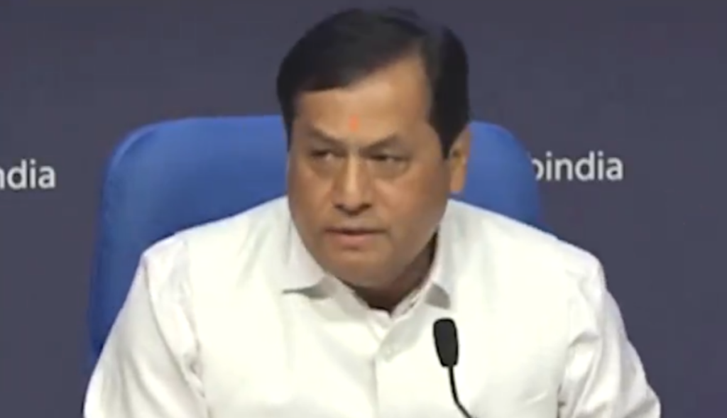 Minister of Ports Sarbananda Sonowal was in Goa for the MSDC meeting.