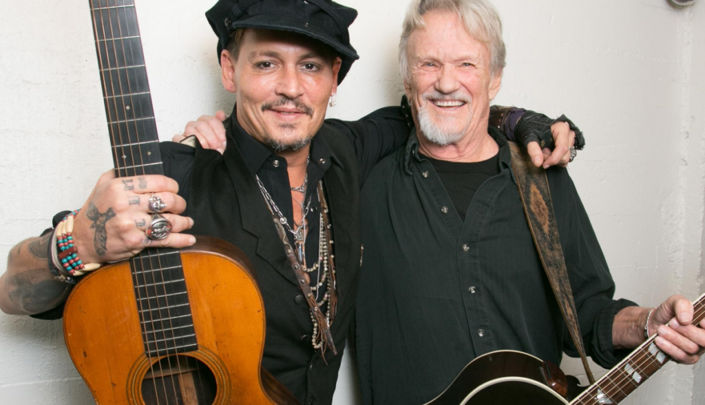 Johnny Depp and Kris Kristofferson