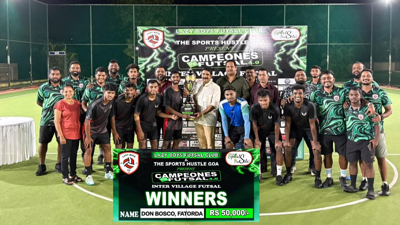 Don Bosco Fatorda Crowned Champions at Campeones De Futsal 4.0 by Lazy Boys FC & The Sports Hustle Goa