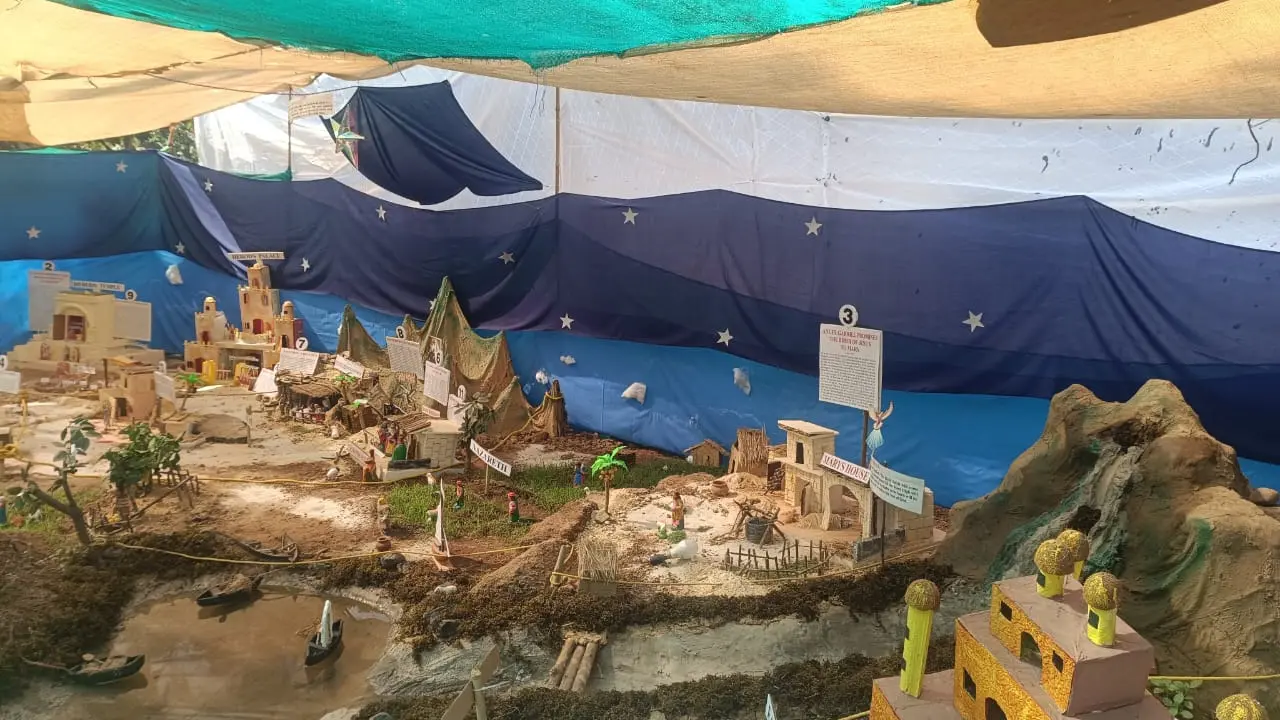 12-Metre Christmas Crib in Quepem Brings Biblical History of Christ’s Birth to Life