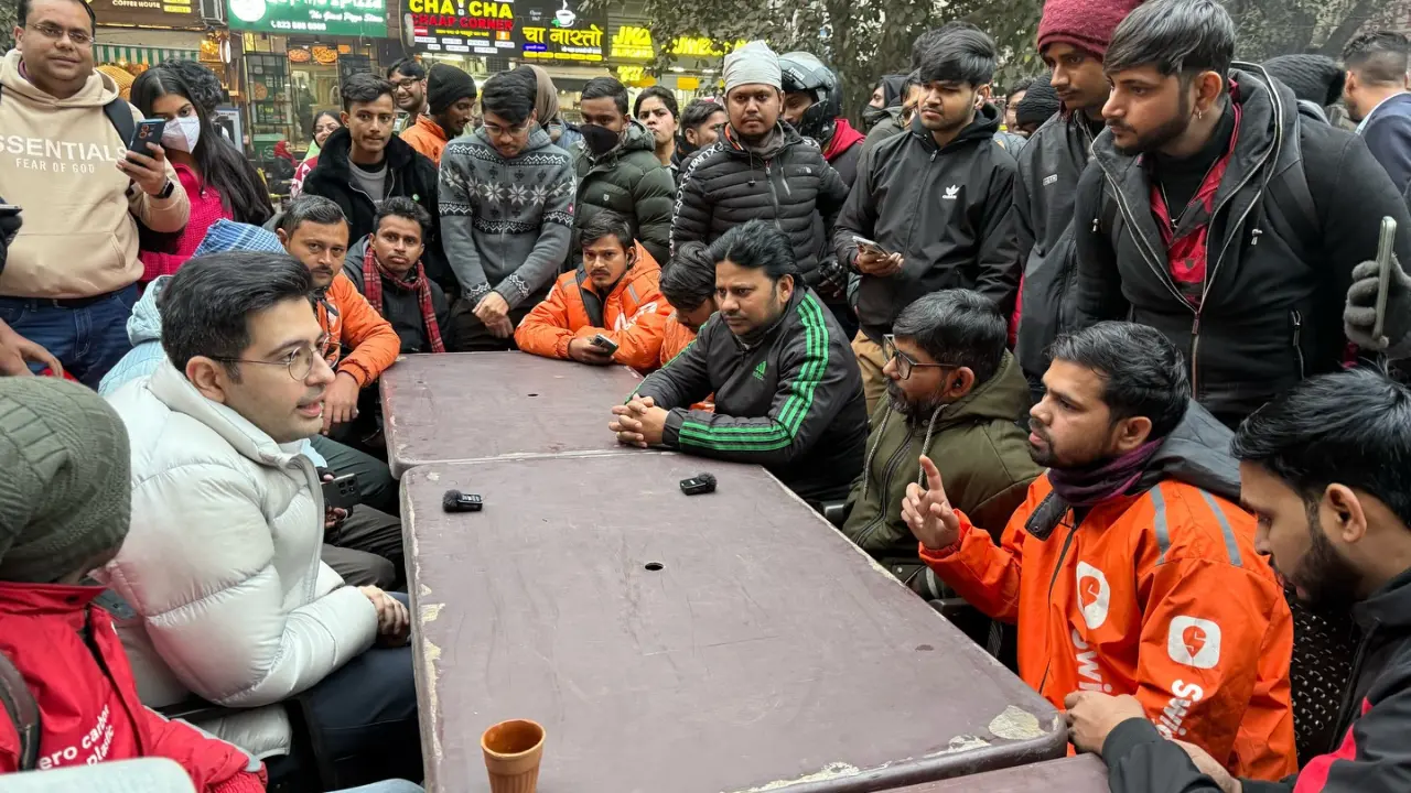 Raghav Chadha defends support for gig workers amid strike criticism