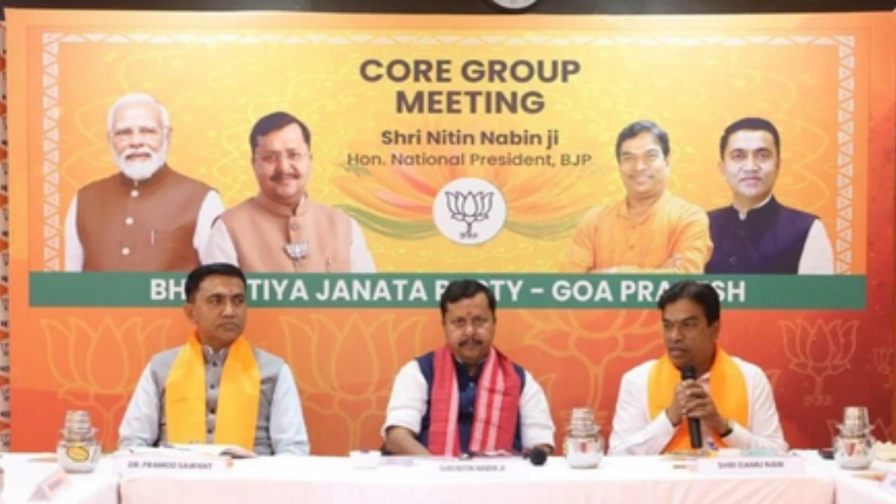 BJP Urges Grassroots Push Ahead of 2027 Goa Assembly Elections