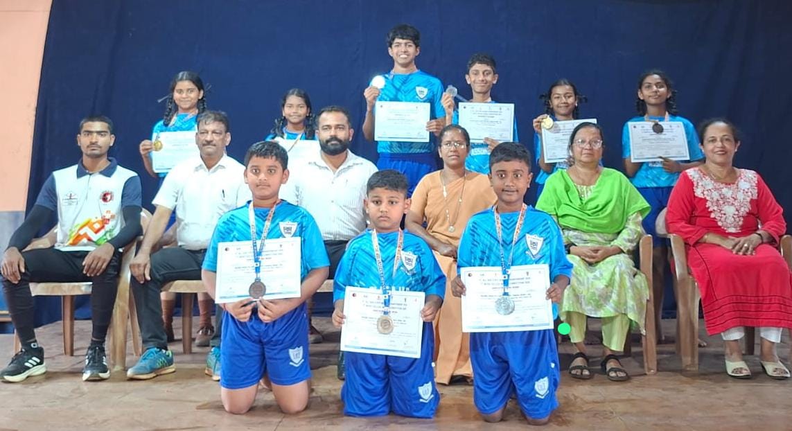 St Clara’s High School Assonora Wins 10 Medals at All Goa Wushu Championship