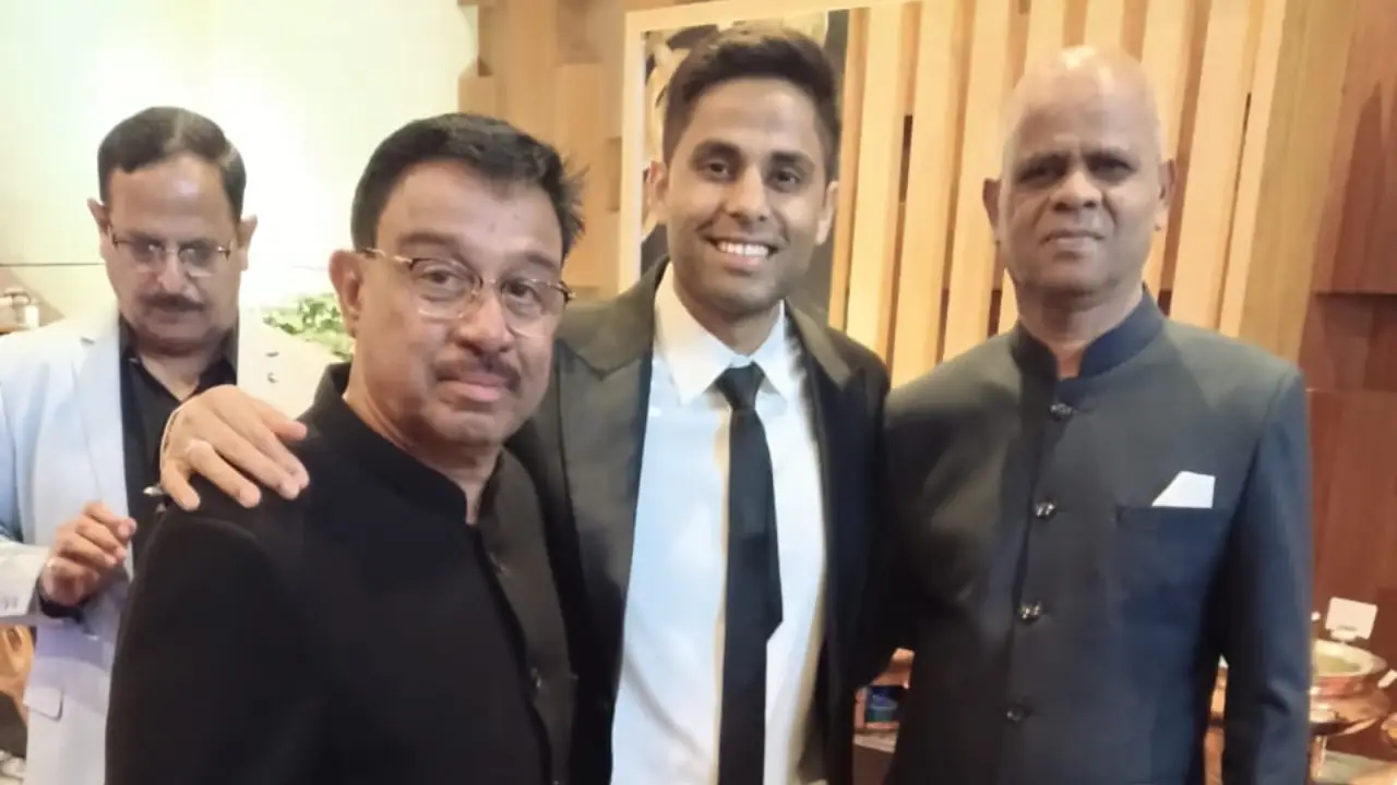 GCA Officials Meet Suryakumar Yadav at BCCI Naman Awards
