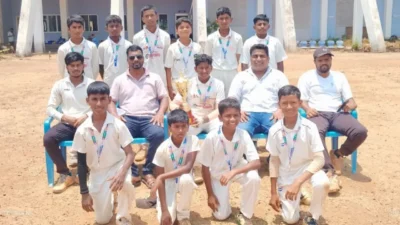 Damodar High School finish runners-up in U-14 final