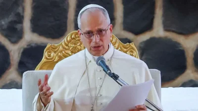Pope Leo XIV criticises misuse of religion for gain