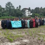 St Jude’s students plant paddy with Betalbatim farmers