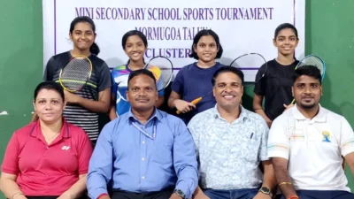 Vidya Mandir wins Mormugao Cluster 11 U-14 girls badminton